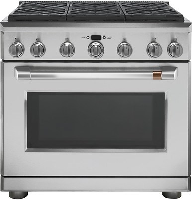 Café™ 36" Dual-Fuel Commercial-Style Range with 6 Burners (Natural Gas)|^|C2Y366P2MS1