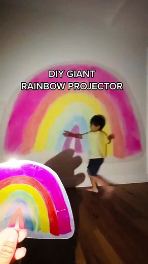 DIY Giant Rainbow Projector for Kids