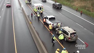 Transport collide on Highway 401 near Grafton