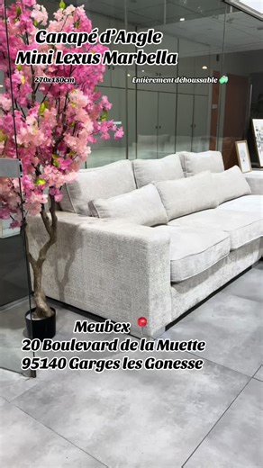 Découvrez le Canapé d’Angle Mini Lexus en tissu Marbella ✨ entièrement déhoussable et lavable 🧼 Dimension 👉 270x180cm Disponibilité immédiate 💪 Retrouvez nous au 📍20 Boulevard de la Muette 95140 Garges les Gonesse, #meubex #pourtoi #canape #paris #demenagement
