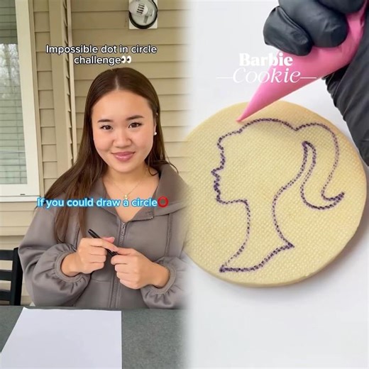 Impossible dot in circle drawing👀