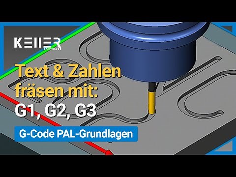 Text und Zahlen fräsen mit G1, G2, G3 | G-Code PAL-Grundlagen | Instant CNC