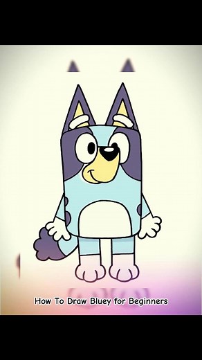 Easy Bluey Drawing Tutorial for Beginners
