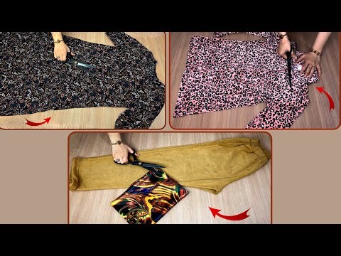 ✅💥 [DIY] 3 interesting ideas!Amazing designs ♻️How to repurpose old clothes ✂️ Recycling