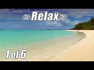 BAHAMAS BEACHES #1 Relaxing Tropical Beach Ocean Waves Sounds for Relax Studying Tropic Nature