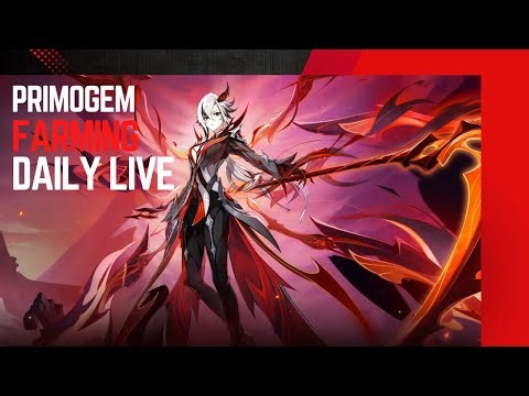 GENSHIN IMPACT DAILY PRIMOGEM FARMING LIVE STREAM
