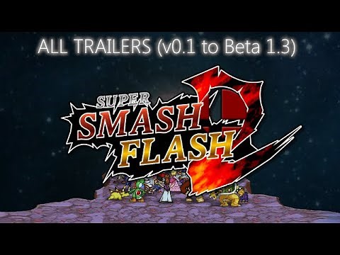 Super Smash Flash 2 | All Trailers (v0.1 to Beta 1.3)