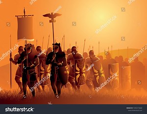 Vector Illustration Ancient Rome Legionary March Stock Vector (Royalty Free) 1545215660 | Shutterstock
