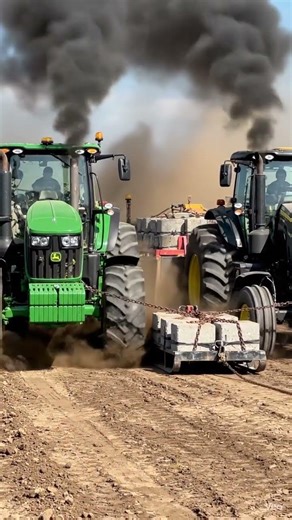 John Deere and black cobra tractor bhai