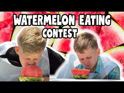 Watermelon Eating Contest + Easter Fun!