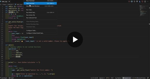 #python #codsoft #softwareengineering #cleancode #defensiveprogramming #developer #codingjourney | Krushnal Patil