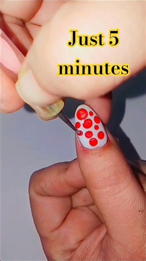 Easy dotting nail art design #shortsfeed# naildesings #viral