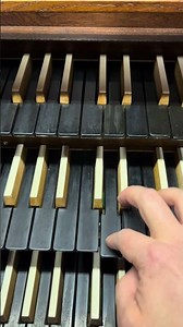 This is staccato on the organ with Barker machine