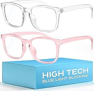 livho High Tech Blue Light Glasses - Advanced Blue Light Blocking Computer Glasses - Screen Fatigue & UV Protection