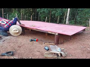 Começando o Sítios do zero. Construindo barraco de madeira. Piso e Parede Concluído.(Incrível)