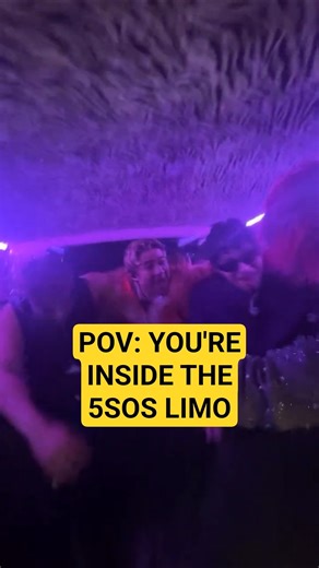 5 Seconds of Summer Warm Up in the Pink Limo