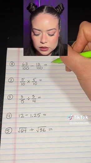 5th-Grade Math Review: Fractions, Decimals, and Square Roots