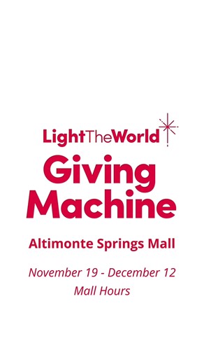 🎵✨ The sounds of the season are back at Altamonte Mall! ✨🎵 Get ready for an extra touch of holiday magic as local choirs, dancers, and musicians share their talents at the Light the World Giving Machine — spreading joy and light all season long! 💫 From heartwarming carols to energetic performances, every visit will feel a little more special. 🎤💃🎶 Stay tuned — the performance schedule drops soon! You won’t want to miss the music, the movement, and the message of giving that brings our commu
