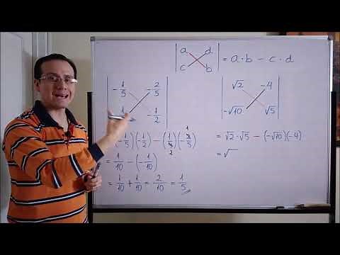 Second-order determinant or 2 by 2 determinant