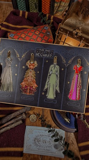 Kate✨| Harry Potter Collector on Instagram: "🎄Harry Potter🎄Yule Ball Gown Ornament Set• Harry Potter Shop This Yule Ball themed set features the gowns of Fleur Delacour, Hermione Granger, Cho Chang and Parvati Patil. It was released in 2021 and is no longer available. Aren’t they just so pretty? Hermione and Cho’s has to be my faves. I do wish they’d made a second set with the boys robes!! Harry Potter Shop had a really cute collection back then. I don’t remember everything that was in it, but