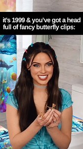 The butterfly clips that fluttered like that were totally elite! 🦋 #90s #90sfashion #nostalgia #90skids #millennials #over30 #relatable #butterflyclips #reelsfacebook | Melissa Kristin TV