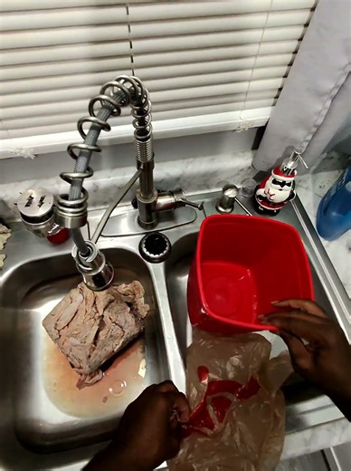 How I set up to clean chitterlings