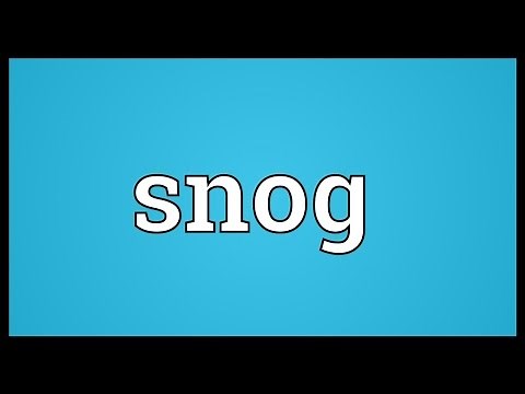 Snog Meaning