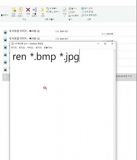 How to change the extensions of files in a folder in bulk