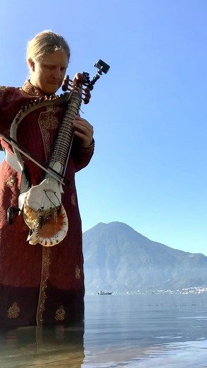 Esraj made from.. agave, triton shell, and elk antler. This instrument has no mechanical parts. | RootFlute