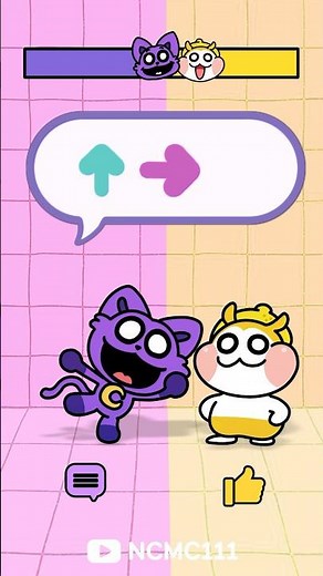 Up-up-right Challenge! (Poppy Playtime Animation) #memes #dancechallenge #smilingcritters #catnap