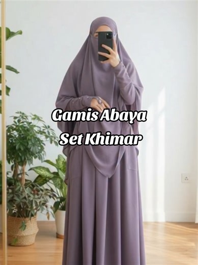 Gamis abaya set khimar #abaya #gamislebaran #gamissyari