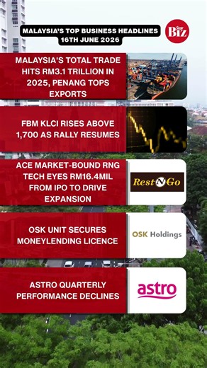 Malaysia's Top Business News for 16th June 2026 #news #economy #currentaffairs #starbiz