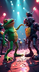 Dancing Green Alien Frog | El Chombo Dame Tu Cosita feat Froggy Meme & Funny Shorts