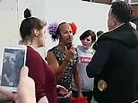 Man launches into unprovoked homophobic tirade at dancing busker
