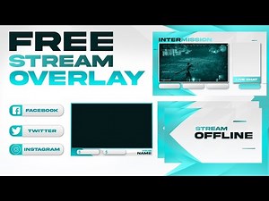 Free Stream Overlay Clean OBS Studio dan cara setting