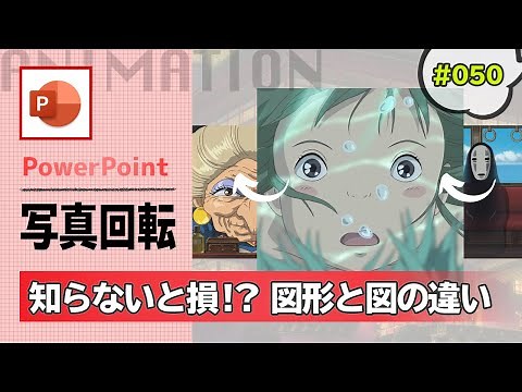 How to create a rotating animation of Ghibli photos. Explaining the difference between shapes and...