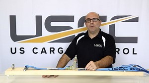 US Cargo Control E-Track Ratchet Straps (800-Pack), 4,400 LBS Break Strength, 2 Inch x 16 Foot Heavy Duty Gray E-Track Straps with 4 Foot Fixed End and Spring E-Fittings, Logistic Tiedowns