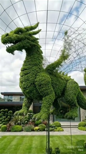 This isn’t just a garden… it’s a DRAGON 🐉 😳Wait for the full transformation 👀🔥