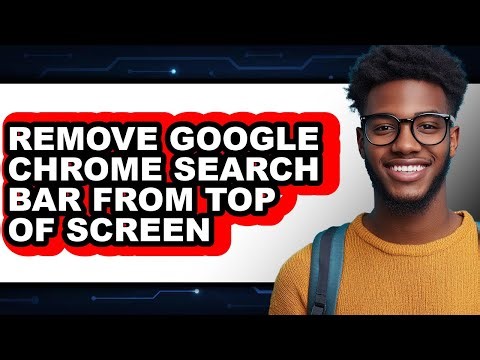 How to Remove Google Chrome Search Bar from Top of Screen (only Way)
