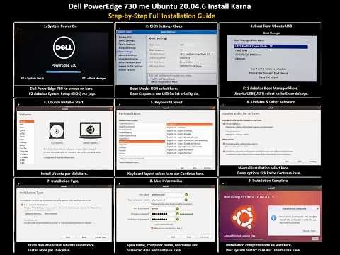 How To Install Ubuntu 20.04.6 on Dell R730 Server#server #india