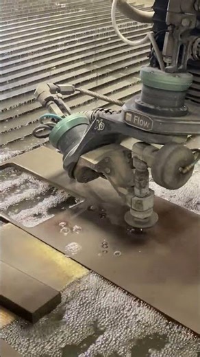 Waterjet Cutting Robotics Arm Base Plate #shorts #short #robotics #waterjet