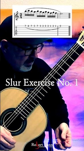Slur Exercise No. 1 #classicalguitar