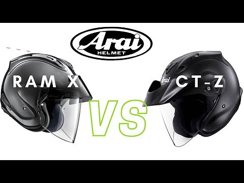 Arai CT-Z vs Ram X Touring Open Face Motorcycle Helmet