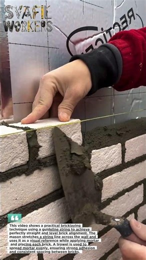 Perfect Brick Alignment Every Time with This Simple Mason Trick!