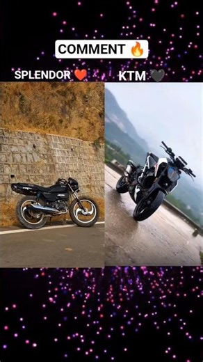 Splendor plus V\\S KTM RC 390 #splendor #ktm #splendormodified #ktmlover #shorts #comment #reels