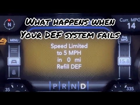 Def system fails in my 2022 Ram cummins. What happens when you run out of fluid while driving