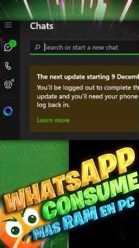 WARNING! WhatsApp CONSUMES MORE RAM on Windows 11