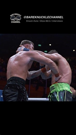 Insane Bare Knuckle Body Shot 💥 Fight of the Night #shorts #bareknuckle #slowmotion
