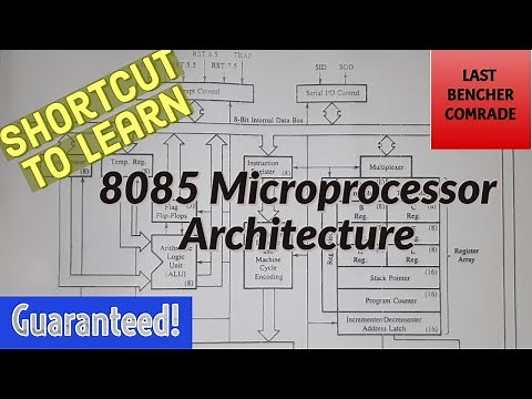 Easiest Trick to learn 8085 architecture | 8085 microprocessor | 8085 architecture | Shortcut