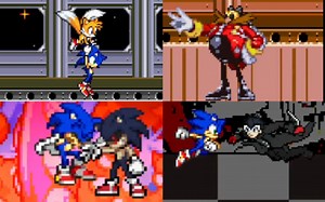 【索尼克篇】Sonic&Tails VS 蛋头博士、索尼克exe、JOKER（索尼克优质同人游戏马里奥与路易RPG模拟器 SAGE2023）